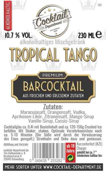 Tropical Tango Cocktail